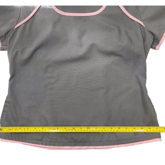 URBANE SCRUBS Short Sleeve Scrub Top Medium (41"42") Grey Nurse Uniforms Medical - Picture 12 of 12